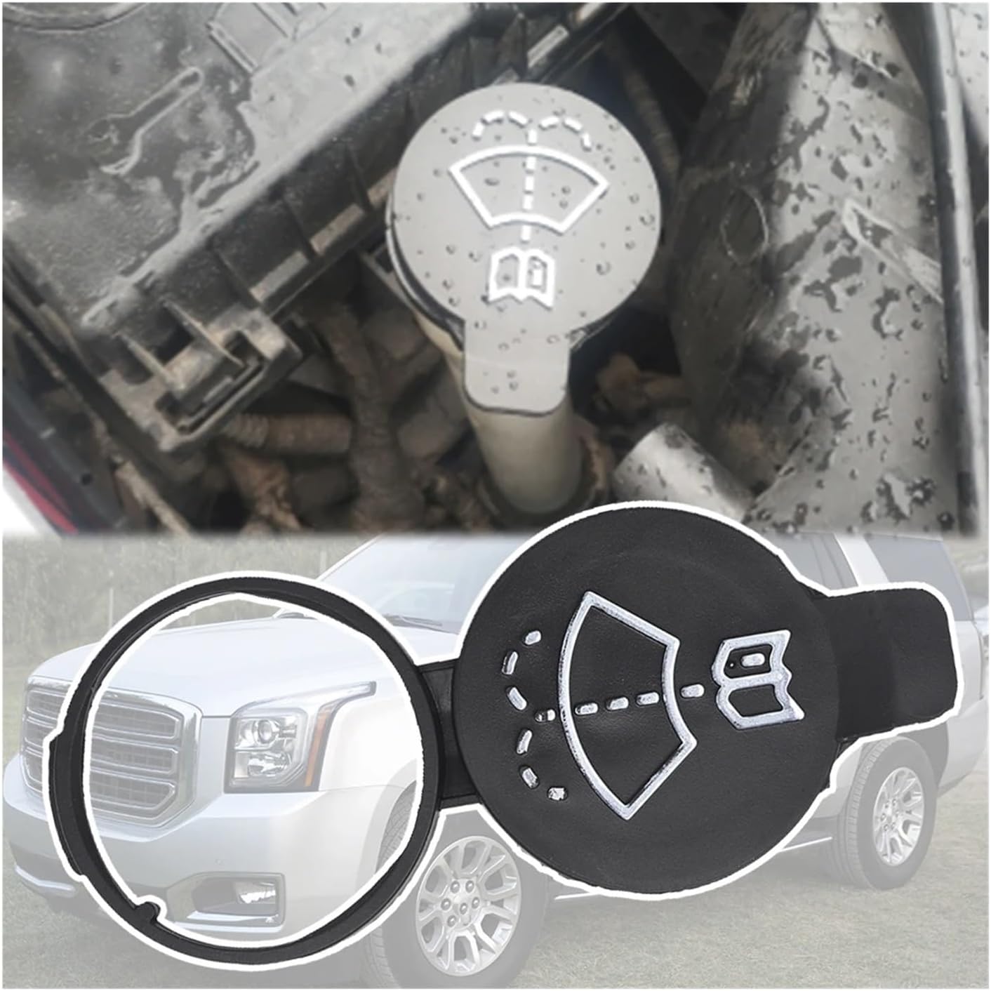 Windshield Washer Fluid Reservoir Cap Fit For Chevy Tahoe 2015 2016 2017 - 2020 Fit For GMC Yukon XL Car Windscreen Washer Bottle Screenwash
Windshield Washer Fluid Reservoir Cap Fit For Chevy Tahoe 2015 2016 2017 - 2020 Fit For GMC Yukon XL Car Windscreen Washer Bottle Screenwash