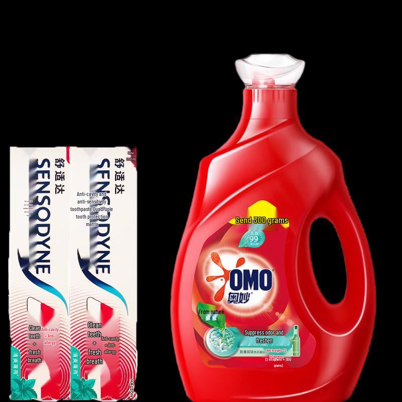 Sensodyne Fresh Toothpaste & OMO Laundry Detergent Bundle
Sensodyne Fresh Toothpaste & OMO Laundry Detergent Bundle