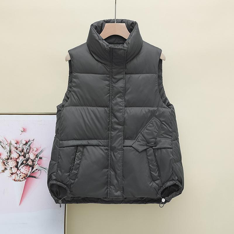 Новый пуховый жилет женский модный свободный и тонкий жилет европейский теплый короткий жакет XXL серый
Новый пуховый жилет женский модный свободный и тонкий жилет европейский теплый короткий жакет XXL серый