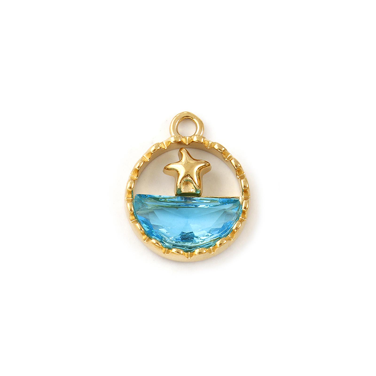 1 PC 304 Stainless Steel Glass Ocean Charms 18K Gold Plated Blue Sailboat Sea Star Pendant DIY For Jewelry Making 18mm x 14.5mm звезда
1 PC 304 Stainless Steel Glass Ocean Charms 18K Gold Plated Blue Sailboat Sea Star Pendant DIY For Jewelry Making 18mm x 14.5mm звезда