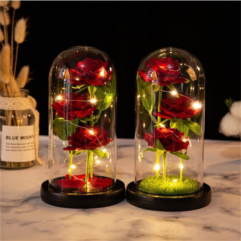 Battery Powered LED Galaxy Three Rose Artificial Flowers Night Light Wedding Decor Creative Valentine s Day Mother s Gift красный
Battery Powered LED Galaxy Three Rose Artificial Flowers Night Light Wedding Decor Creative Valentine s Day Mother s Gift красный