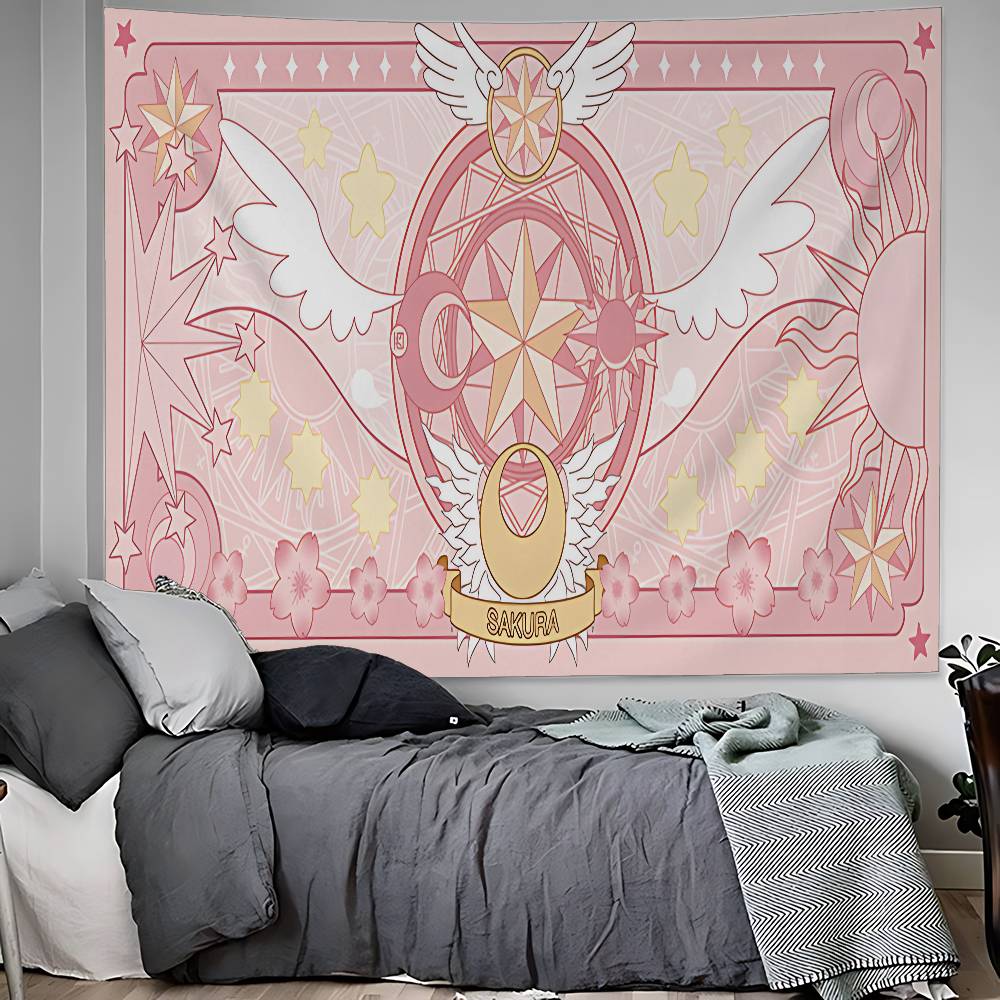 CCardcaptor Sakura Anime Colorful Tapestry Wall Hanging Hippie Flower Wall Carpets Dorm Decor Wall Art Decor 74x94cm(29x37in)
CCardcaptor Sakura Anime Colorful Tapestry Wall Hanging Hippie Flower Wall Carpets Dorm Decor Wall Art Decor 74x94cm(29x37in)