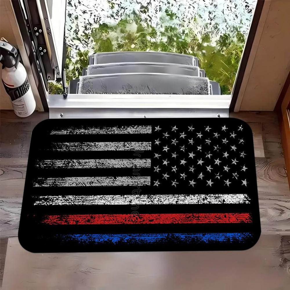 Thin Red Line American Flag Area Rug for Living Room Bedroom Non Slip Floor Mat Modern Home Decor Carpet Patriotic Design 40x60cm
Thin Red Line American Flag Area Rug for Living Room Bedroom Non Slip Floor Mat Modern Home Decor Carpet Patriotic Design 40x60cm