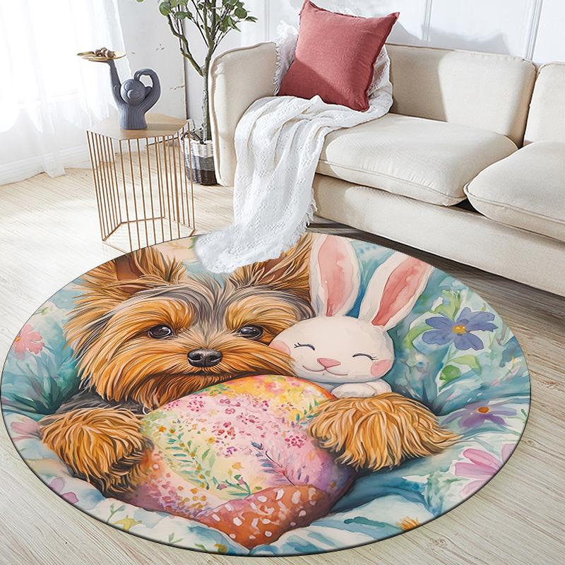 Yorkshire Terrier Round Area Rug,Carpet Rug for Living Room Bedroom Sofa Playroom Decor,Non-slip Floor Mat 80cmx80cm
Yorkshire Terrier Round Area Rug,Carpet Rug for Living Room Bedroom Sofa Playroom Decor,Non-slip Floor Mat 80cmx80cm
