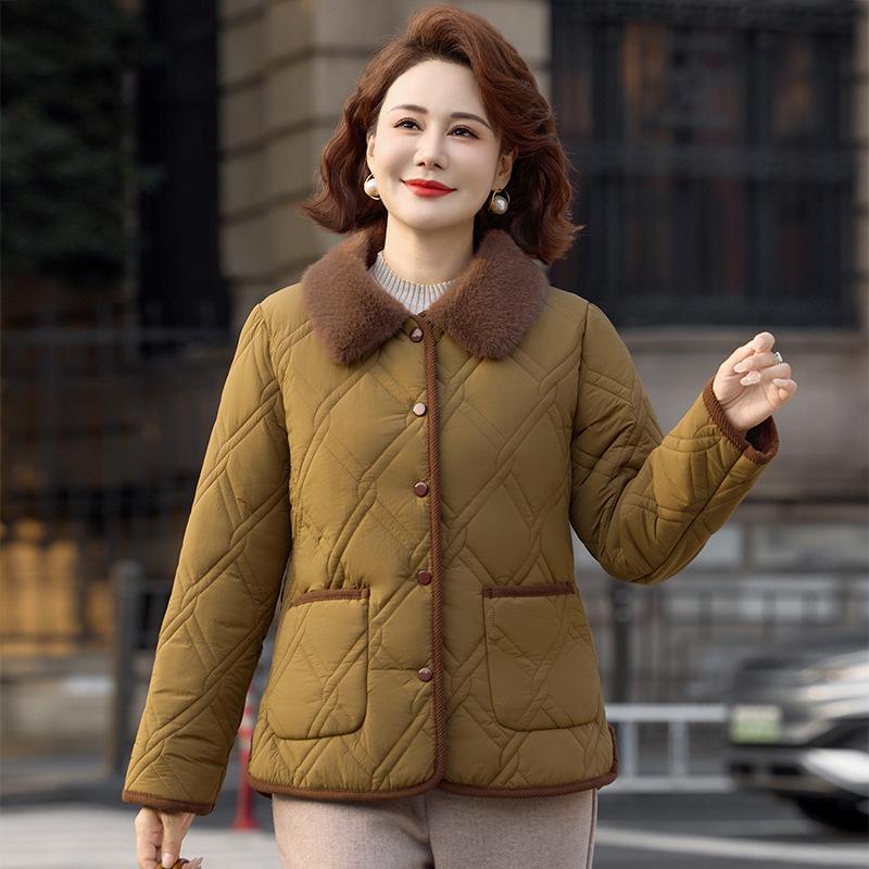 Mom s Winter Velvet-Plus Thickened Cotton Jacket: Warm, Stylish Lapel Outerwear for Middle-Aged & Elderly Women 4XL
Mom s Winter Velvet-Plus Thickened Cotton Jacket: Warm, Stylish Lapel Outerwear for Middle-Aged & Elderly Women 4XL