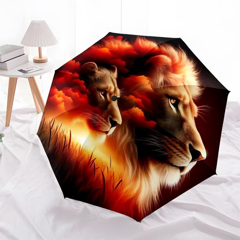 1pc Lion Sunset Majesty Wildlife Artwork Umbrella with Plastic Handle,Compact & Stylish,Suitable for All Seasons ptys26083
1pc Lion Sunset Majesty Wildlife Artwork Umbrella with Plastic Handle,Compact & Stylish,Suitable for All Seasons ptys26083