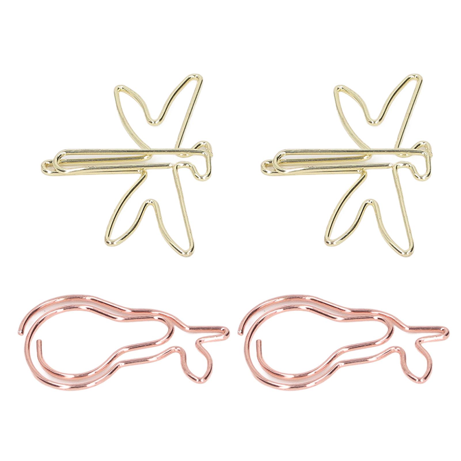 100PCS Paper Clips Cute Shape Metal Gold Colorfast Portable Lightweight Slip Resistant Bright for Office School
100PCS Paper Clips Cute Shape Metal Gold Colorfast Portable Lightweight Slip Resistant Bright for Office School