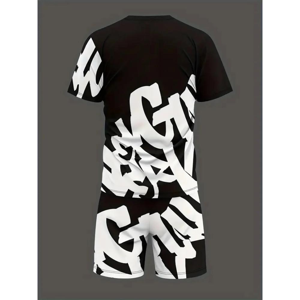 2026 Summer New Suit - Street Casual Fashion with Soft Comfortable Breathable and Lightweight 3D Letter Pattern Printing Tshirt Shorts Set S
2026 Summer New Suit - Street Casual Fashion with Soft Comfortable Breathable and Lightweight 3D Letter Pattern Printing Tshirt Shorts Set S