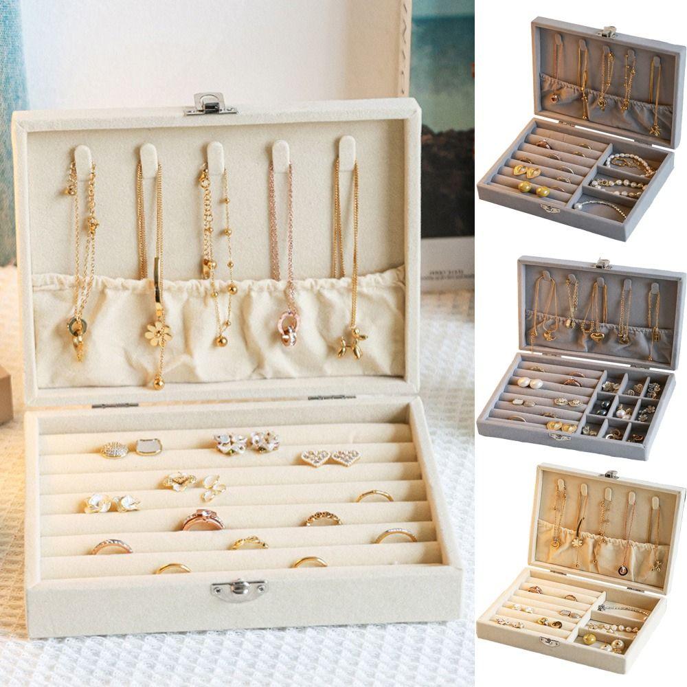Dustproof Travel Jewelry Case Flip Lid Divided Necklace Tray Portable Earring Organizer Women Style 1
Dustproof Travel Jewelry Case Flip Lid Divided Necklace Tray Portable Earring Organizer Women Style 1