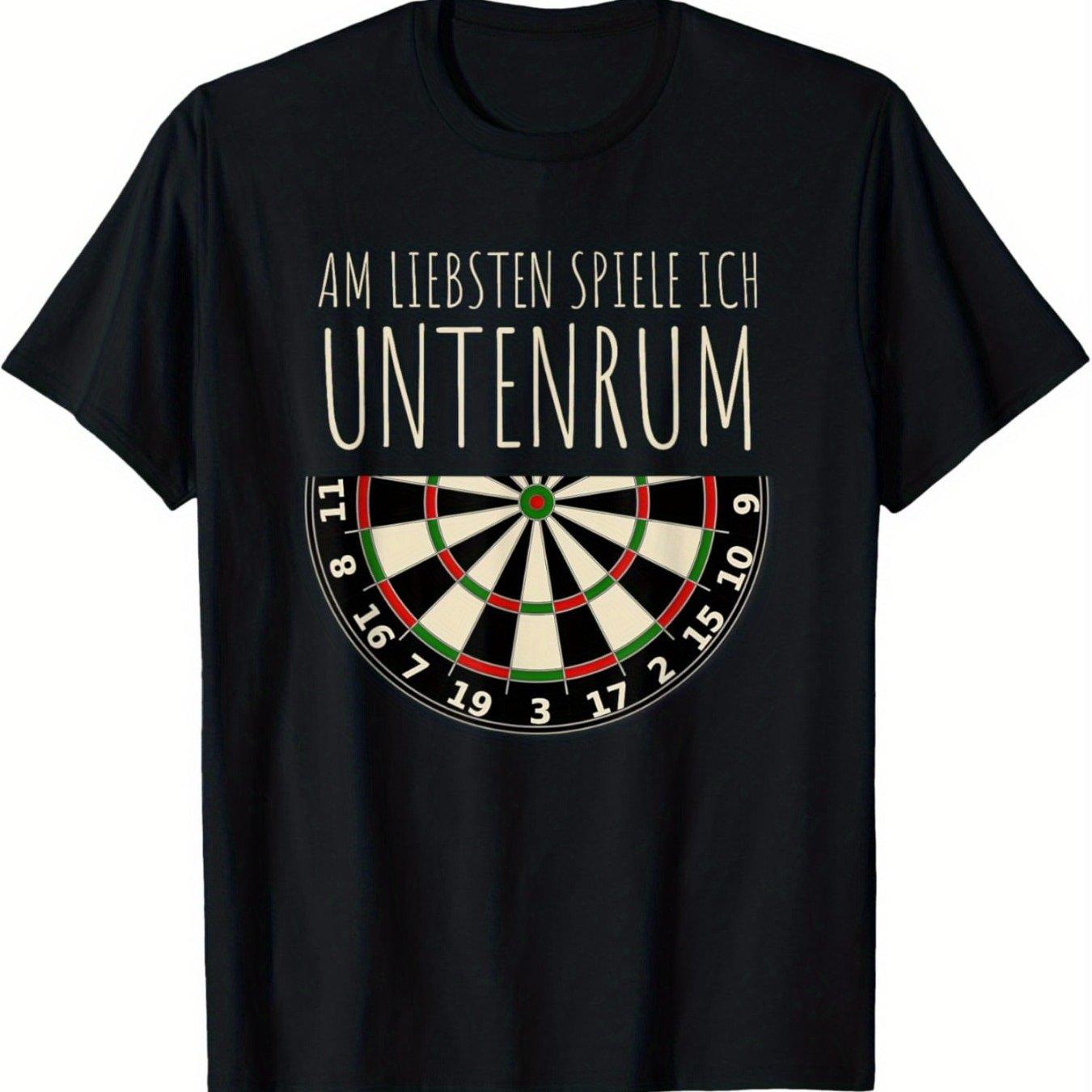 Funny Dart T-Shirt Am Liebsten Spiele Ich Untenrum Graphic Tee for Men Soft Cotton Casual Short Sleeve 4XL
Funny Dart T-Shirt Am Liebsten Spiele Ich Untenrum Graphic Tee for Men Soft Cotton Casual Short Sleeve 4XL