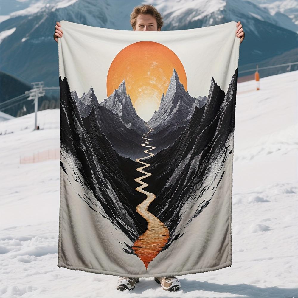 1pc Extra Large Plush Throw Blanket - Thick Winter Warmth, Soft Flannel All-Season Couch Bedspread - Black Orange 75x90cm28x35in
1pc Extra Large Plush Throw Blanket - Thick Winter Warmth, Soft Flannel All-Season Couch Bedspread - Black Orange 75x90cm28x35in