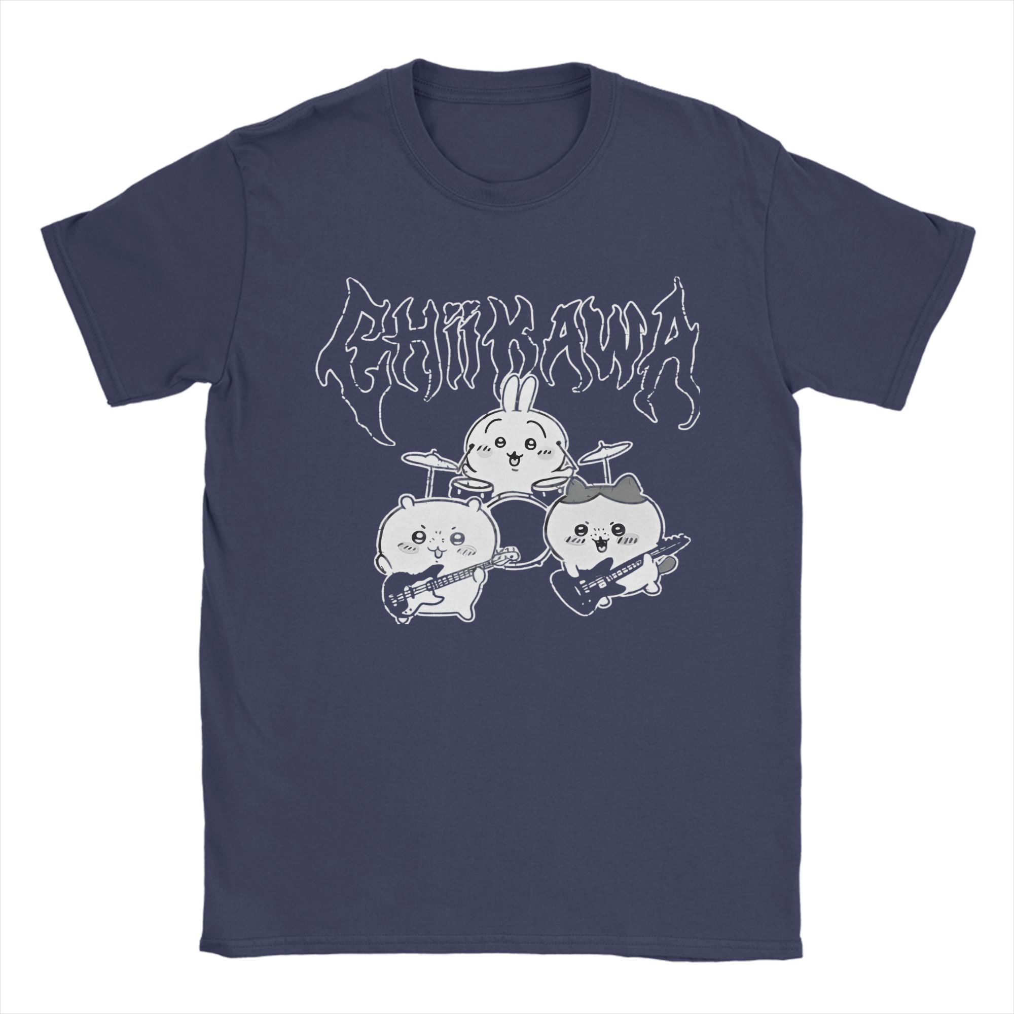 Чоловіча футболка Chiikawa Usagi Hachiware Heavy Metal Мем Чиста бавовна Повсякденна з коротким рукавом З круглим вирізом Футболки з принтом S
Чоловіча футболка Chiikawa Usagi Hachiware Heavy Metal Мем Чиста бавовна Повсякденна з коротким рукавом З круглим вирізом Футболки з принтом S