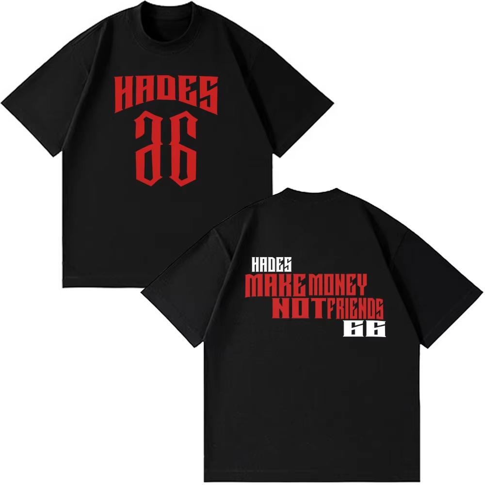 Rapper Hades66 Fashion Print Tshirt Unisex Women Aesthetic Tshirt Short Sleeves Top Casual pure Cotton Tshirts Streetwear S
Rapper Hades66 Fashion Print Tshirt Unisex Women Aesthetic Tshirt Short Sleeves Top Casual pure Cotton Tshirts Streetwear S