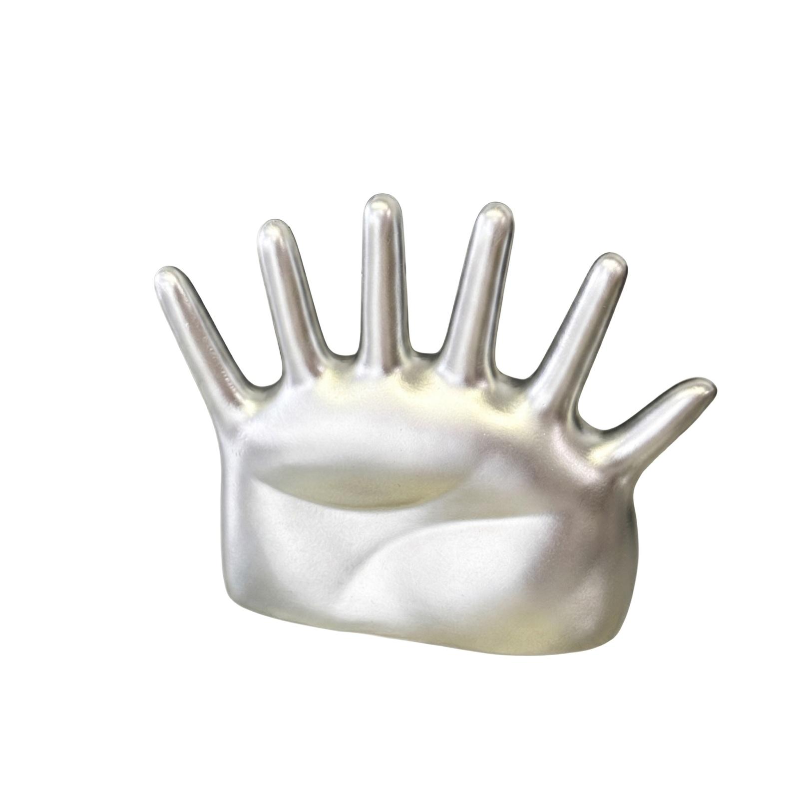 Creative Desktop Hand-Shaped Jewelry Holder with Six Fingers Unique Decorative Organizer for Rings Bracelets and Small Accessories one size срібний
Creative Desktop Hand-Shaped Jewelry Holder with Six Fingers Unique Decorative Organizer for Rings Bracelets and Small Accessories one size срібний