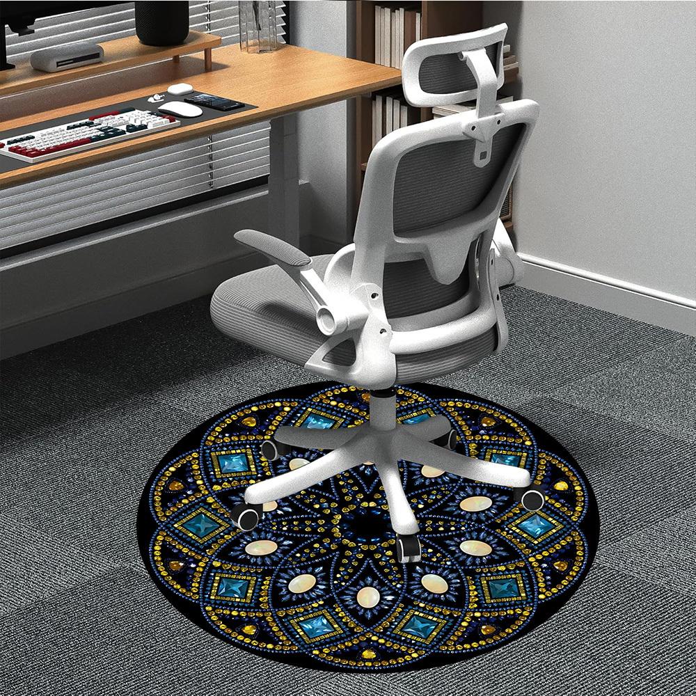 1pc Crystal Mandala Carpet, Round Non Slip Durable Large Size Office Carpet, Suitable for Office 80cm
1pc Crystal Mandala Carpet, Round Non Slip Durable Large Size Office Carpet, Suitable for Office 80cm
