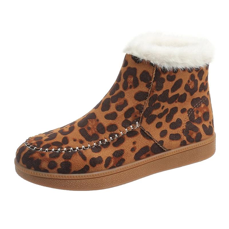 Модные женские модные плоские хлопковые ботинки Зимние новые с круглым носком с леопардовым принтом замшевые боковые молнии Нескользящие короткие ботинки 36
Модные женские модные плоские хлопковые ботинки Зимние новые с круглым носком с леопардовым принтом замшевые боковые молнии Нескользящие короткие ботинки 36
