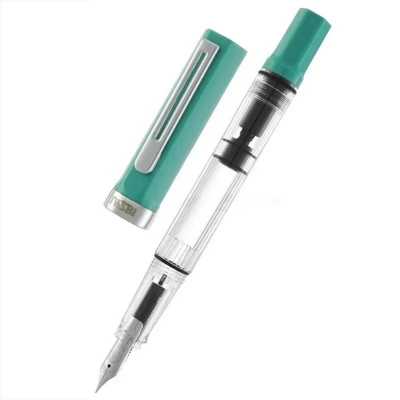 Нова поршнева ручка TWSBI ECO з прозорої смоли, тримач для ручки, велика ємність для чорнила, для студентів, ділові витратні матеріали, подарунок EF(0.4-0.5mm) бірюзовий
Нова поршнева ручка TWSBI ECO з прозорої смоли, тримач для ручки, велика ємність для чорнила, для студентів, ділові витратні матеріали, подарунок EF(0.4-0.5mm) бірюзовий