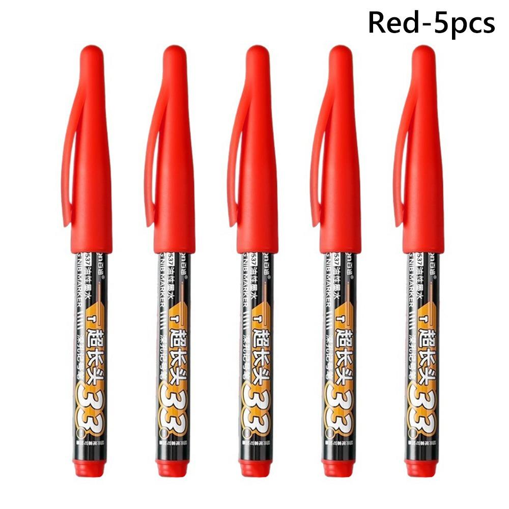 5pcs/set 33mm Deep Hole Deep Hole Markers Oil-Based Ink Woodworking Markers Woodworking Tools червоний
5pcs/set 33mm Deep Hole Deep Hole Markers Oil-Based Ink Woodworking Markers Woodworking Tools червоний