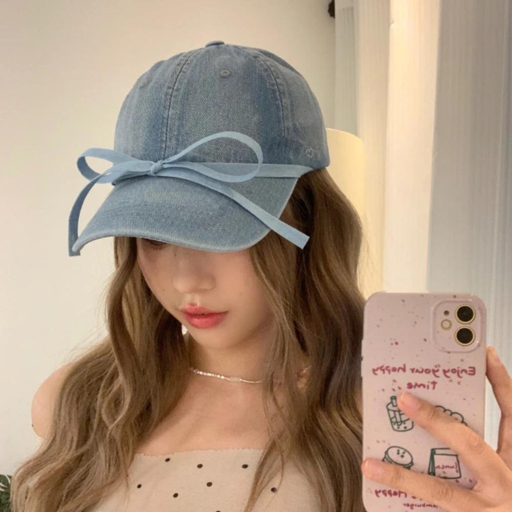 Practical Denim Baseball Caps Bow Knot Breathable Women s Hats Windproof Sunshade Peaked Cap светло-синий
Practical Denim Baseball Caps Bow Knot Breathable Women s Hats Windproof Sunshade Peaked Cap светло-синий