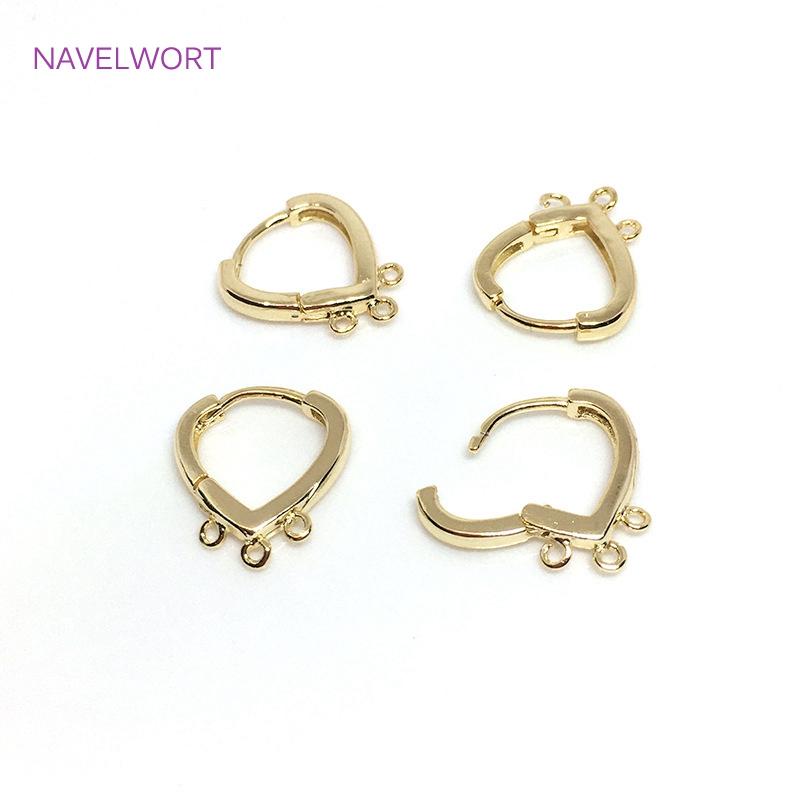 Trendy 14K Gold Plated Hoop Earrings Hooks Clasps Fittings Brass Metal DIY Tassel Earring Making Findings Supplies 2 pieces
Trendy 14K Gold Plated Hoop Earrings Hooks Clasps Fittings Brass Metal DIY Tassel Earring Making Findings Supplies 2 pieces