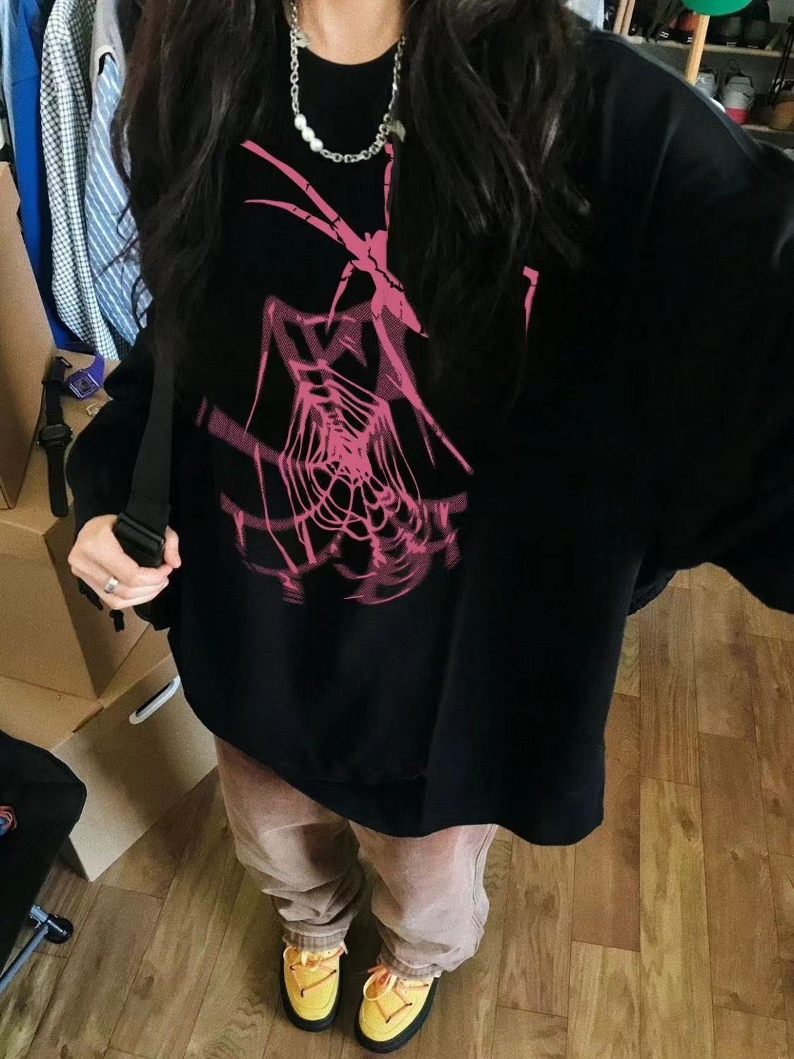 Футболки Harajuku Oversized Spider Print, хип-хоп, уличная футболка, топы Y2K, женские летние свободные футболки с длинным рукавом, черные M чёрный
Футболки Harajuku Oversized Spider Print, хип-хоп, уличная футболка, топы Y2K, женские летние свободные футболки с длинным рукавом, черные M чёрный