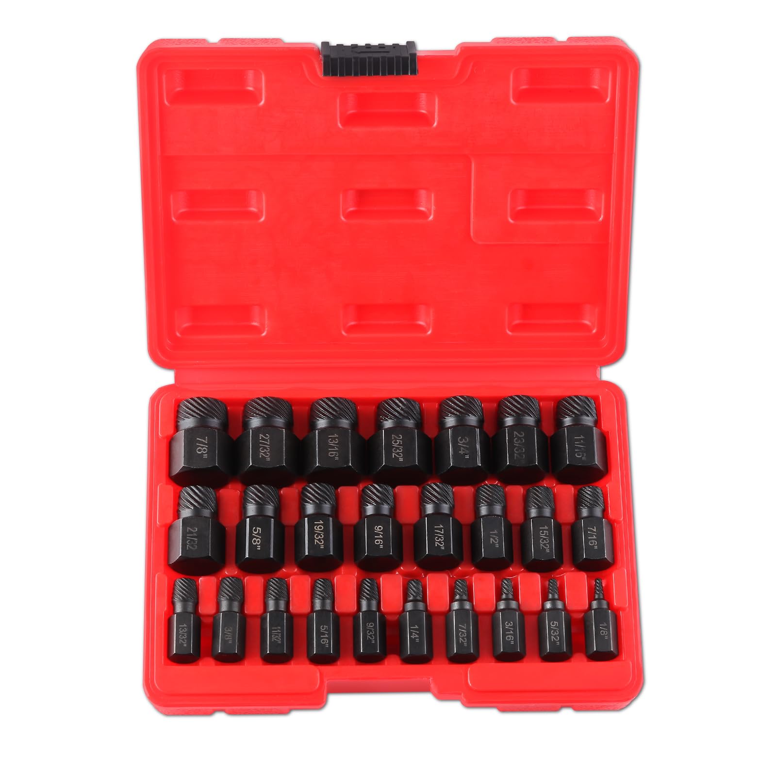 LEONTOOL Screw Extractor Set 25 Pieces Hexagonal Screw Extractor Set Bolt Removal Set Extractor Vessel Drill and Extractor Extractor Hex Shaft Screw
LEONTOOL Screw Extractor Set 25 Pieces Hexagonal Screw Extractor Set Bolt Removal Set Extractor Vessel Drill and Extractor Extractor Hex Shaft Screw
