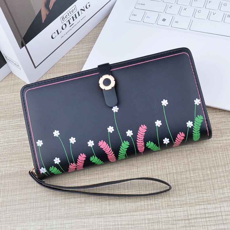 Floral Print Women s wallet Solid color Fashion coin purse Buckle Purse Mini Ladies Money Clip Women s long zippered soft wallet
Floral Print Women s wallet Solid color Fashion coin purse Buckle Purse Mini Ladies Money Clip Women s long zippered soft wallet