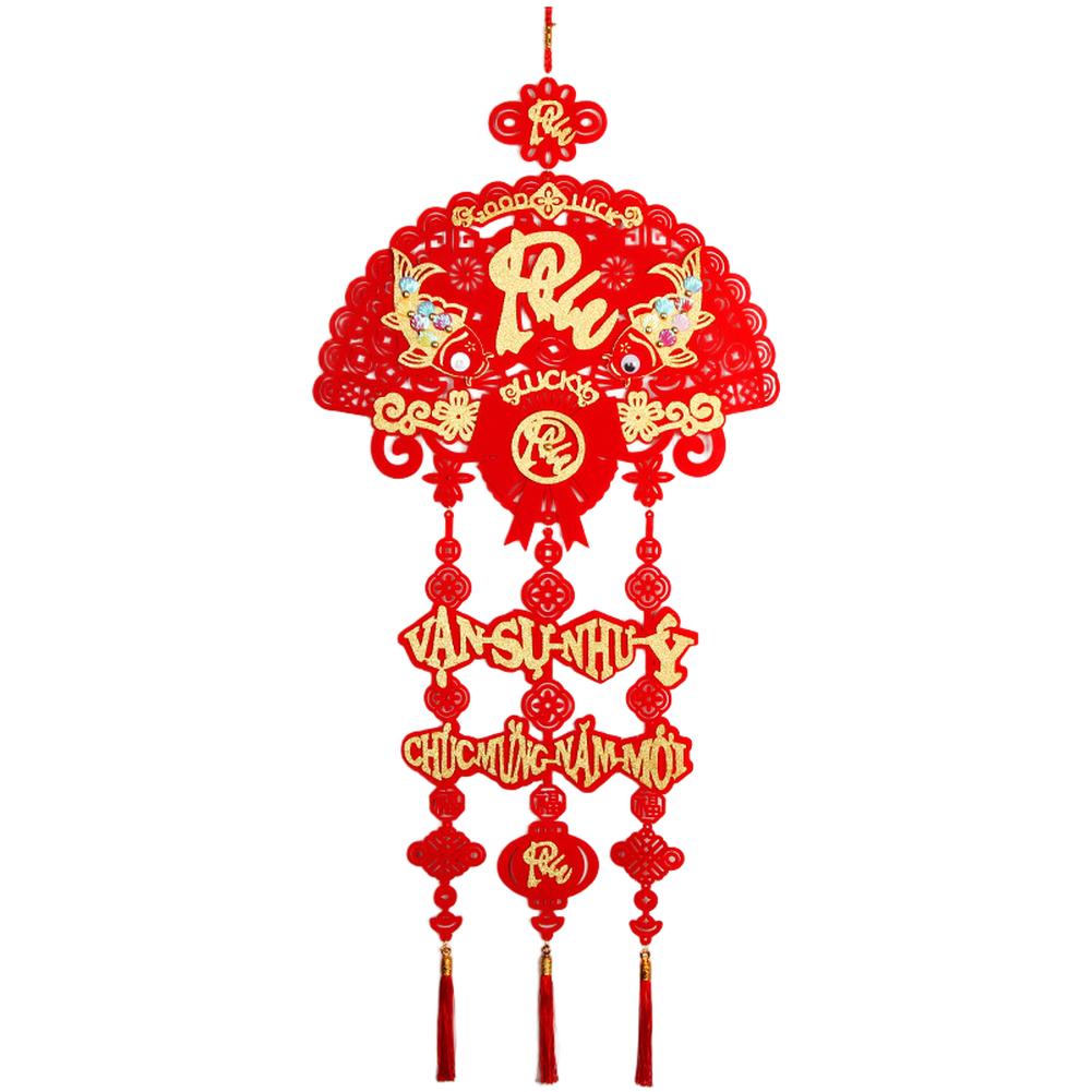 Vietnamese New Year Decoration Pendant with Flannel Fish Scale Pattern and Three Tassels for Indoor Hanging Ornament China Mainland
Vietnamese New Year Decoration Pendant with Flannel Fish Scale Pattern and Three Tassels for Indoor Hanging Ornament China Mainland
