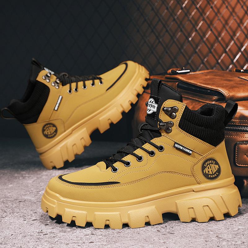 Martin boots men s shoes autumn and winter high-top British style retro thick-soled men s outdoor wear-resistant waterproof mountaineering t 39
Martin boots men s shoes autumn and winter high-top British style retro thick-soled men s outdoor wear-resistant waterproof mountaineering t 39