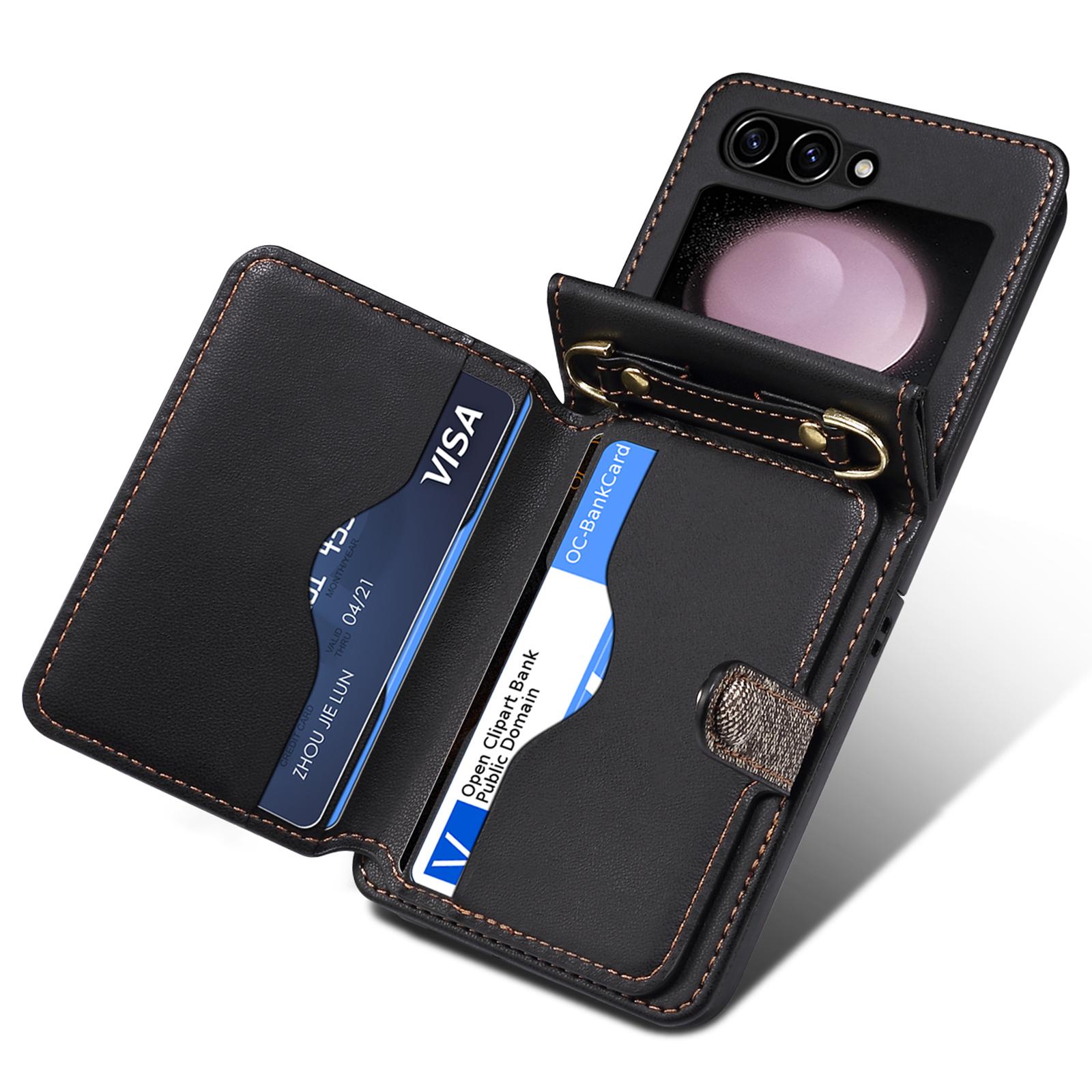 For Samsung Galaxy Z Flip6 5G Case Splicing Color Leather Phone Cover with Card Slot Holder Lanyard Dark Grey
For Samsung Galaxy Z Flip6 5G Case Splicing Color Leather Phone Cover with Card Slot Holder Lanyard Dark Grey
