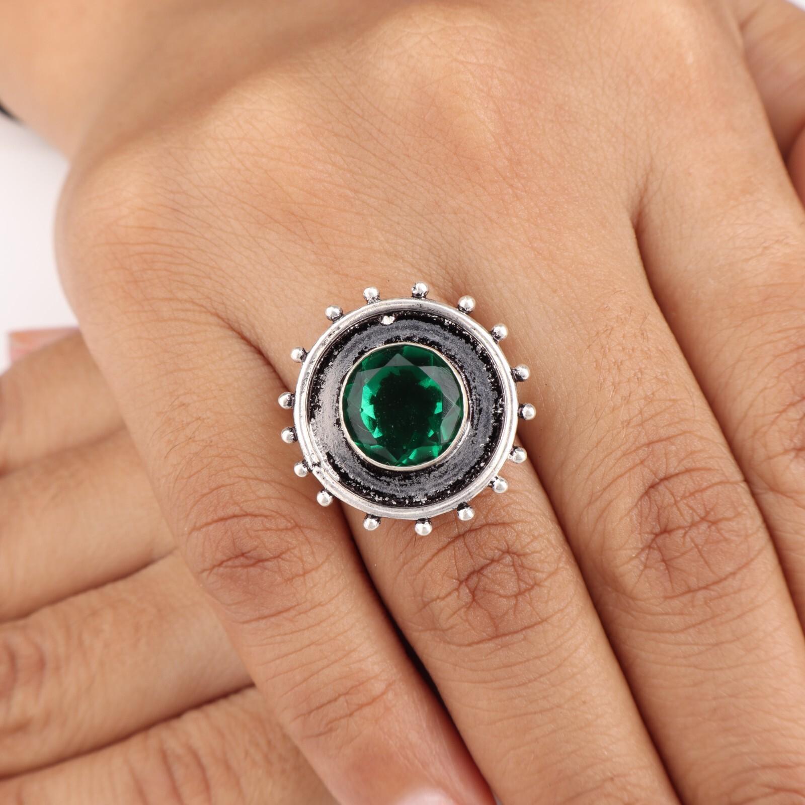 Хромдиопсид Драгоценный камень 925 Стерлинговое серебро Ювелирные изделия Кольцо ручной работы для свадьбы RR-49-7 13
Хромдиопсид Драгоценный камень 925 Стерлинговое серебро Ювелирные изделия Кольцо ручной работы для свадьбы RR-49-7 13