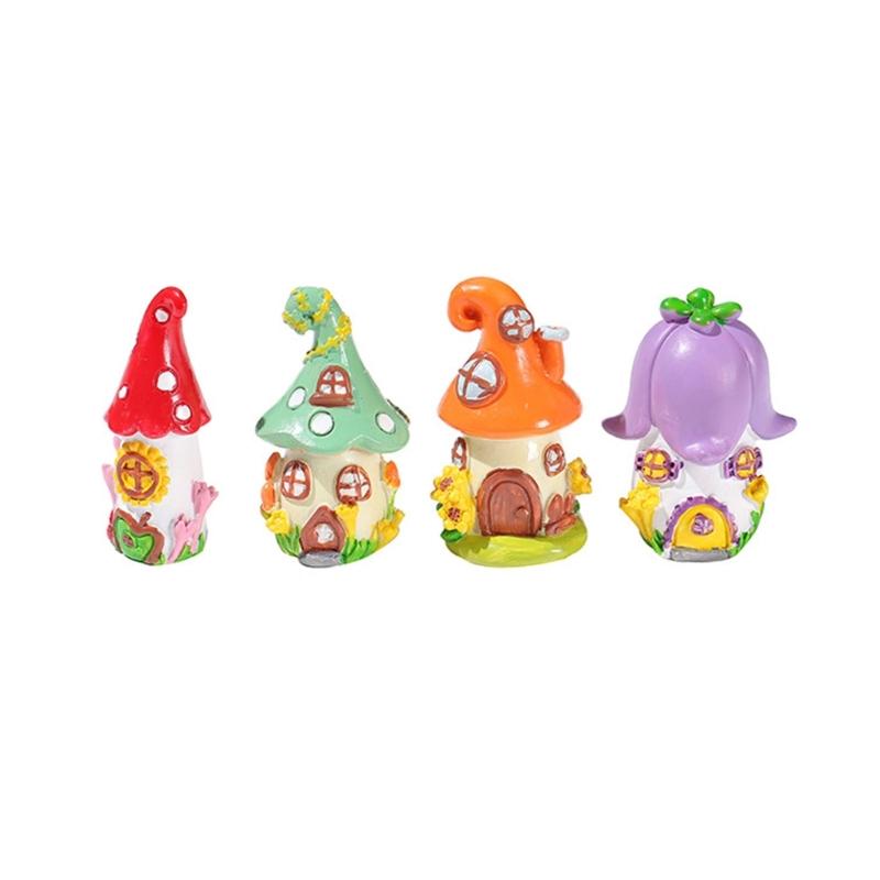 Pack of 4 Mushroom House Set Enchanting Desk Resin Craft Delicate Desk Decorations Charm Crafts for Office Bedroom 1
Pack of 4 Mushroom House Set Enchanting Desk Resin Craft Delicate Desk Decorations Charm Crafts for Office Bedroom 1