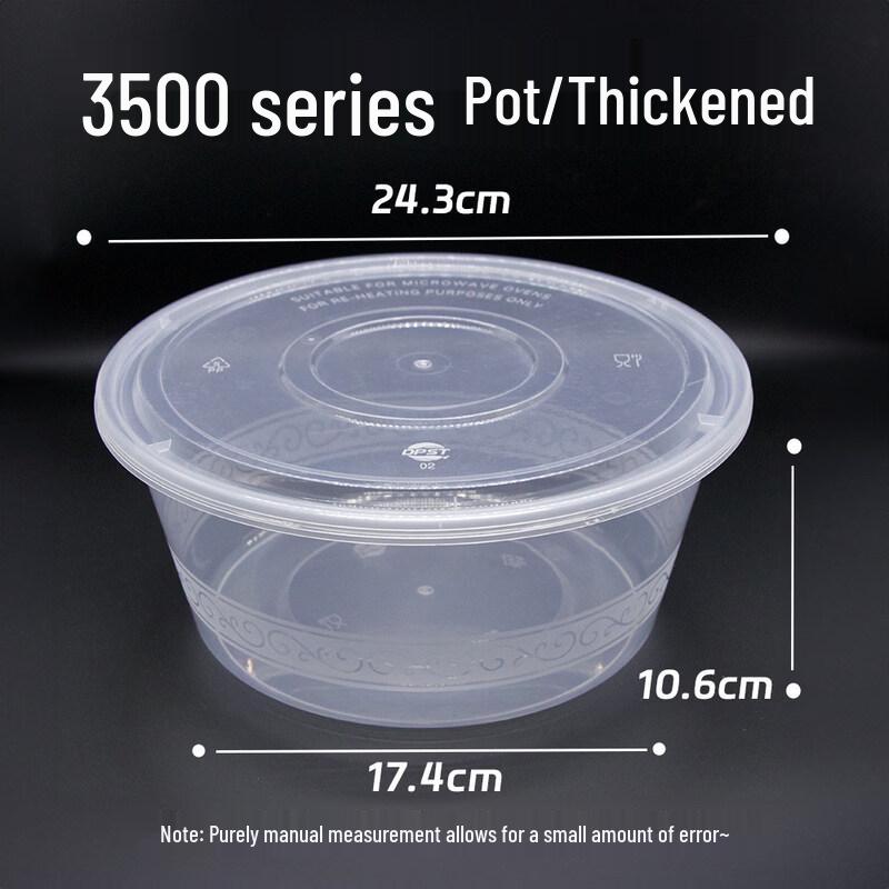 Disposable Round Plastic Food Containers with Lids
Disposable Round Plastic Food Containers with Lids