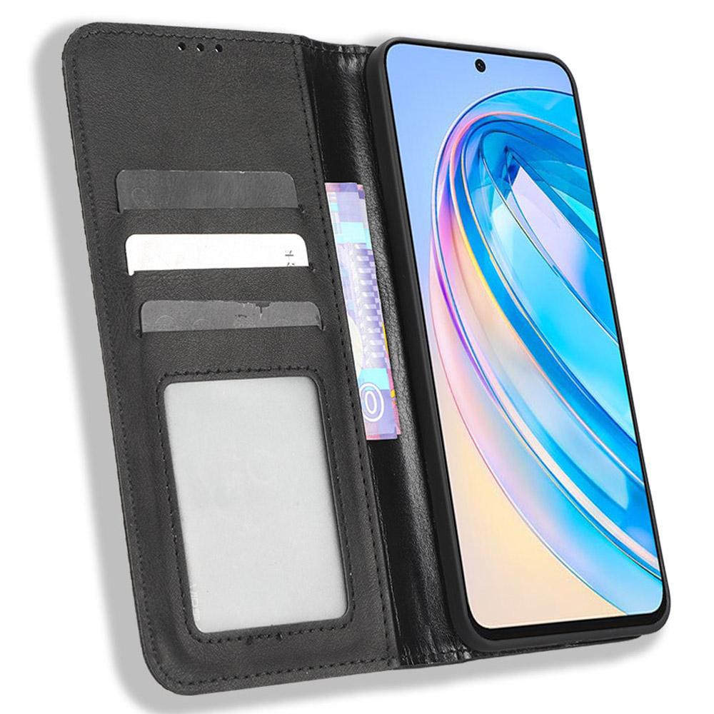 For Honor X8a 4G Retro PU Leather Flip Phone Case Stand Book Style Wallet Phone Cover Black
For Honor X8a 4G Retro PU Leather Flip Phone Case Stand Book Style Wallet Phone Cover Black