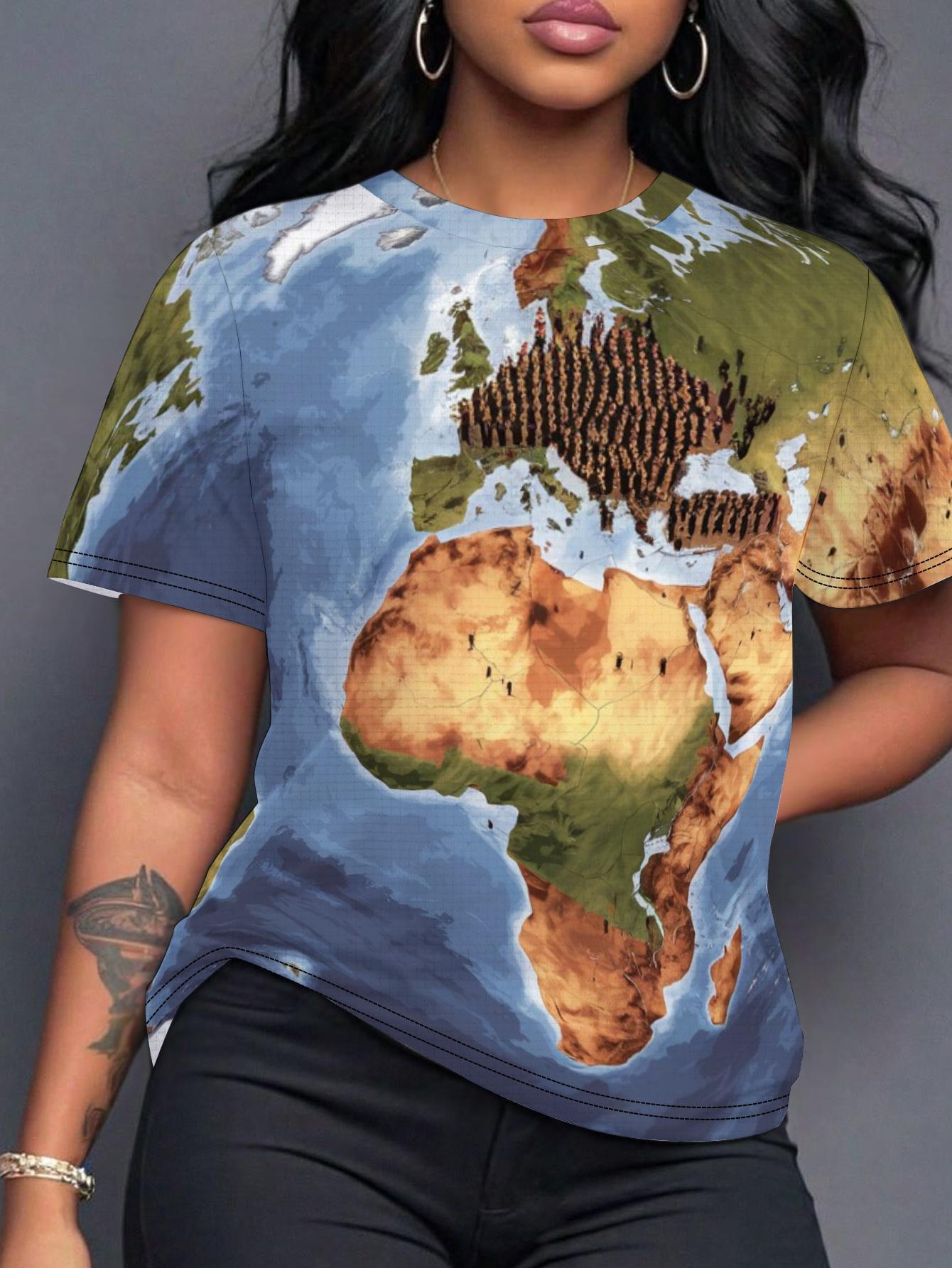 World Population 1800 Globe Women S T-Shirt Digital Print Design Comfortable Fit 2XL дубильна кора
World Population 1800 Globe Women S T-Shirt Digital Print Design Comfortable Fit 2XL дубильна кора