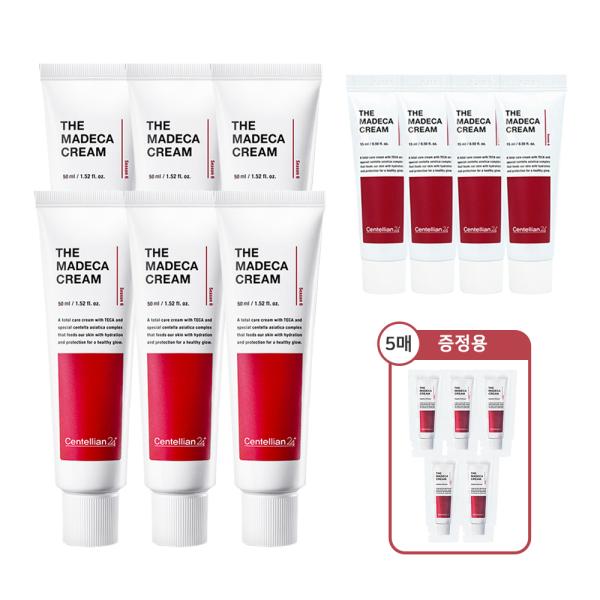 CENTELLIAN24 The Madeca Cream 50ml x 6 + 15ml x 4 + 1ml x 5 sheets
CENTELLIAN24 The Madeca Cream 50ml x 6 + 15ml x 4 + 1ml x 5 sheets