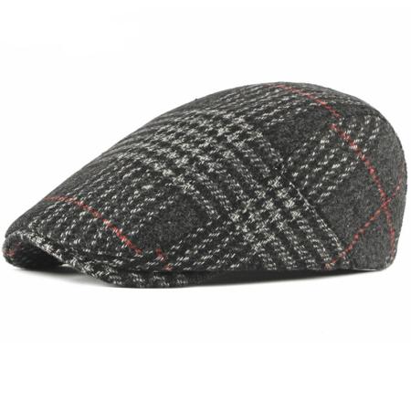 HT2701 Beret Cap Autumn Winter Wool Hat Vintage Plaid Men Women Berets Adjustable Retro Flat Cap Artist Painter Hat 55-60cm чорний
HT2701 Beret Cap Autumn Winter Wool Hat Vintage Plaid Men Women Berets Adjustable Retro Flat Cap Artist Painter Hat 55-60cm чорний