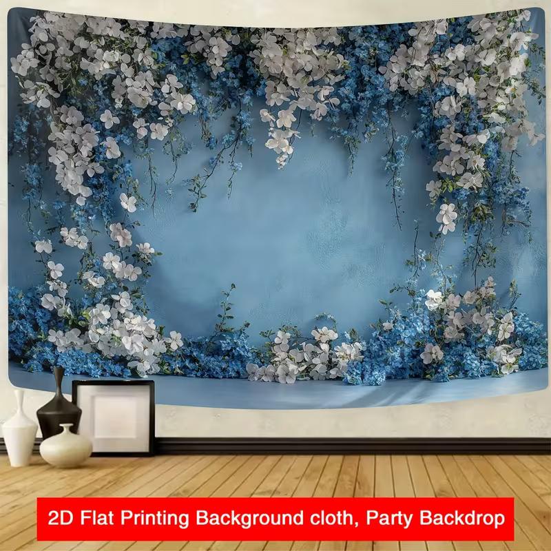 2D Flat Printing Watercolor Style Blue & White Floral Background Cloth 47.2x31.5inch/120*80cm
2D Flat Printing Watercolor Style Blue & White Floral Background Cloth 47.2x31.5inch/120*80cm