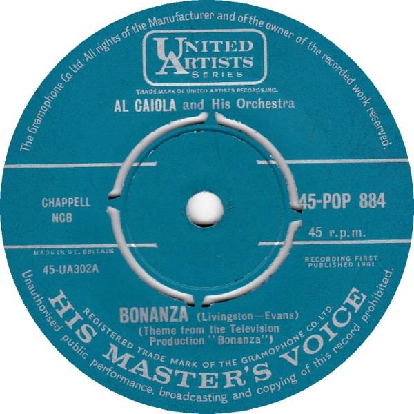 7-дюймовая пластинка AL CAIOLA HIS ORCHESTRA Bonanza 45POP884 His Masters Vo 1961 UK Pop Б/у
7-дюймовая пластинка AL CAIOLA HIS ORCHESTRA Bonanza 45POP884 His Masters Vo 1961 UK Pop Б/у