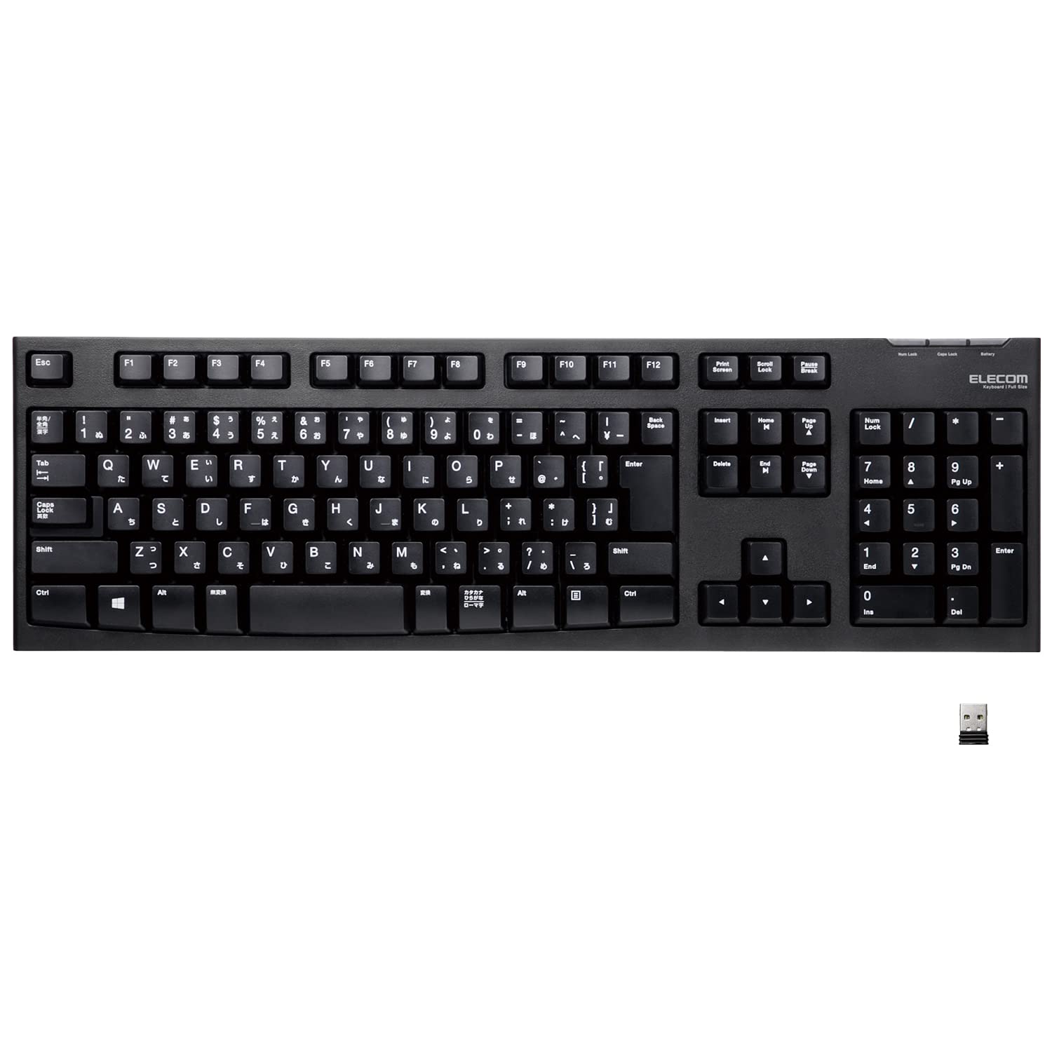 ELECOM USB Keyboard Wireless Membrane Full Keyboard 10 Million Times Durable Compatible with PlayStation4 Black (Receiver Included) TK-FDM063TBK чорний
ELECOM USB Keyboard Wireless Membrane Full Keyboard 10 Million Times Durable Compatible with PlayStation4 Black (Receiver Included) TK-FDM063TBK чорний