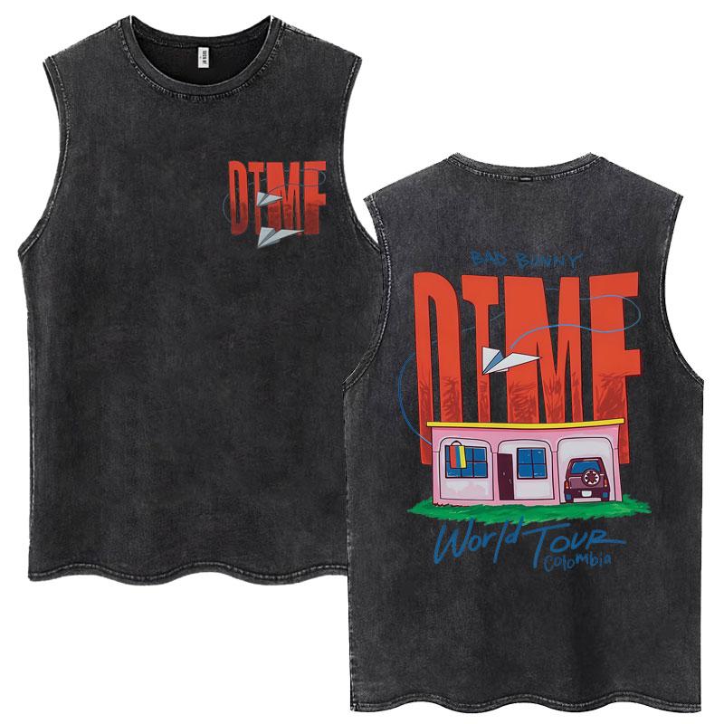 Rapper Bad Bunny Album Washed Vintage Tank Tops Debi Tirar Mas Fotos DTMF Sleeveless T Shirts Men Women Oversized S
Rapper Bad Bunny Album Washed Vintage Tank Tops Debi Tirar Mas Fotos DTMF Sleeveless T Shirts Men Women Oversized S