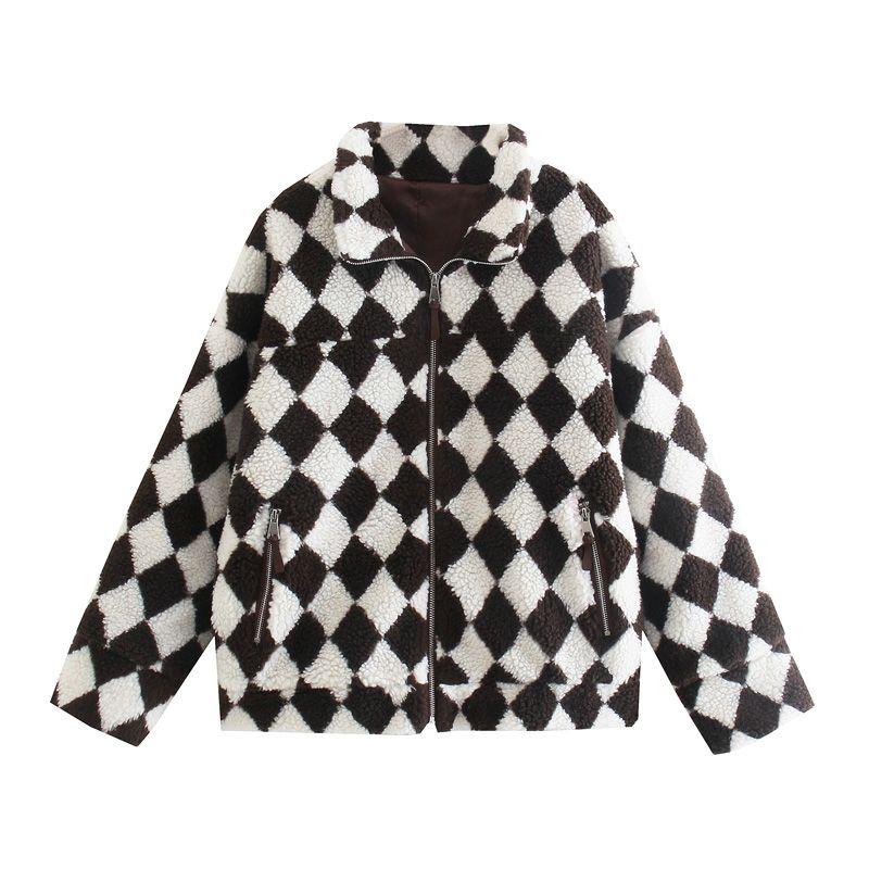 Super Popular Chessboard Grid Sexy Cashmere Baggy Coat Caramel Cocoa Checkerboard(High quality) L
Super Popular Chessboard Grid Sexy Cashmere Baggy Coat Caramel Cocoa Checkerboard(High quality) L