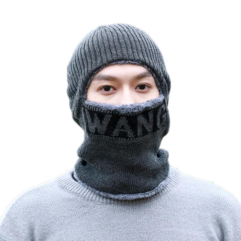 Gentlemen Winter Cycling Hat with Integrated Scarf Thick Warm Letter Print Windproof High Elasticity Full Outdoor Use Travel Practical Use сірий
Gentlemen Winter Cycling Hat with Integrated Scarf Thick Warm Letter Print Windproof High Elasticity Full Outdoor Use Travel Practical Use сірий