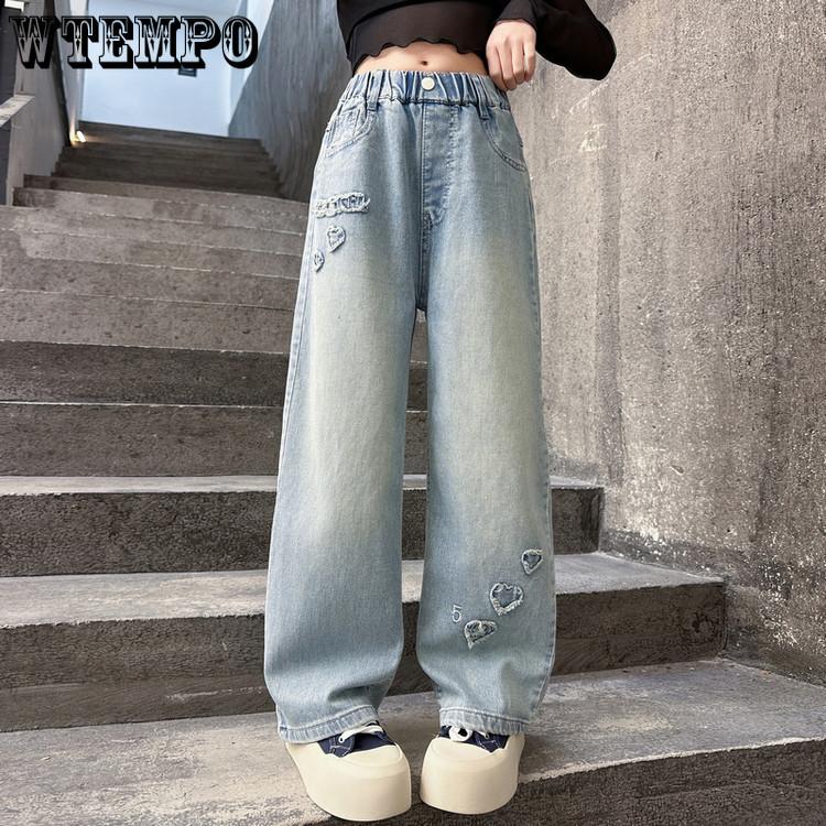 Girls Jeans Spring and Autumn Children s Pants Straight Leg Wide Leg Pants Loose Long Pants 170
Girls Jeans Spring and Autumn Children s Pants Straight Leg Wide Leg Pants Loose Long Pants 170