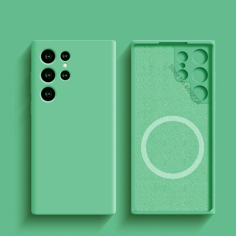 Рідкий силіконовий чохол для Magsafe для Samsung Galaxy S24 S22 S21 S23 S25 Ultra Plus Fe Бездротова зарядка Магнітний Ударостійкий чохол For Samsung S23
Рідкий силіконовий чохол для Magsafe для Samsung Galaxy S24 S22 S21 S23 S25 Ultra Plus Fe Бездротова зарядка Магнітний Ударостійкий чохол For Samsung S23