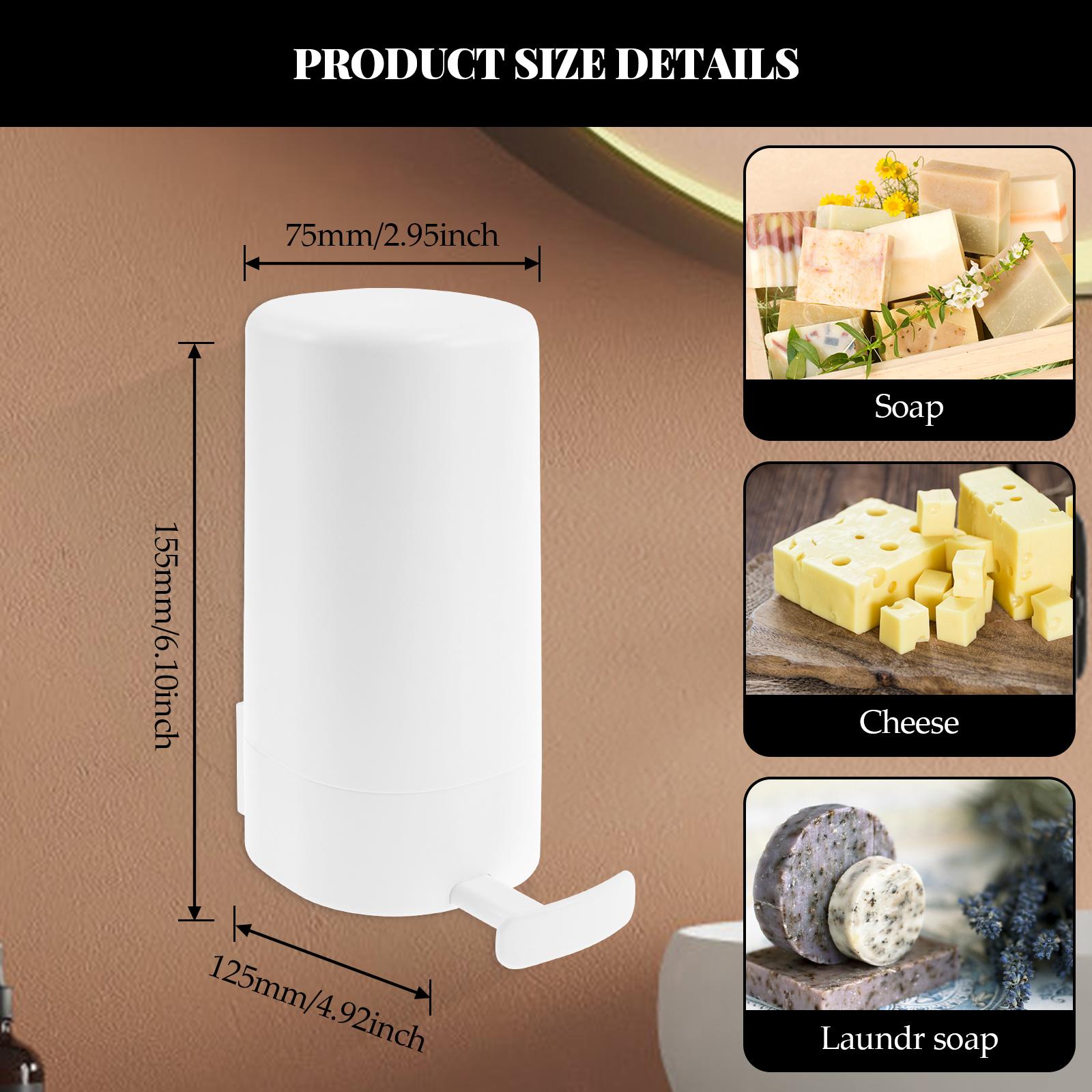 Bar Soap Grinder Wall Mounted Refillable Soapy Bar Dispenser Waterproof Soap Grinding Box Soap Bar Shredder for Bathroom Kitchen 12.5X7.5X15.5cm белый
Bar Soap Grinder Wall Mounted Refillable Soapy Bar Dispenser Waterproof Soap Grinding Box Soap Bar Shredder for Bathroom Kitchen 12.5X7.5X15.5cm белый