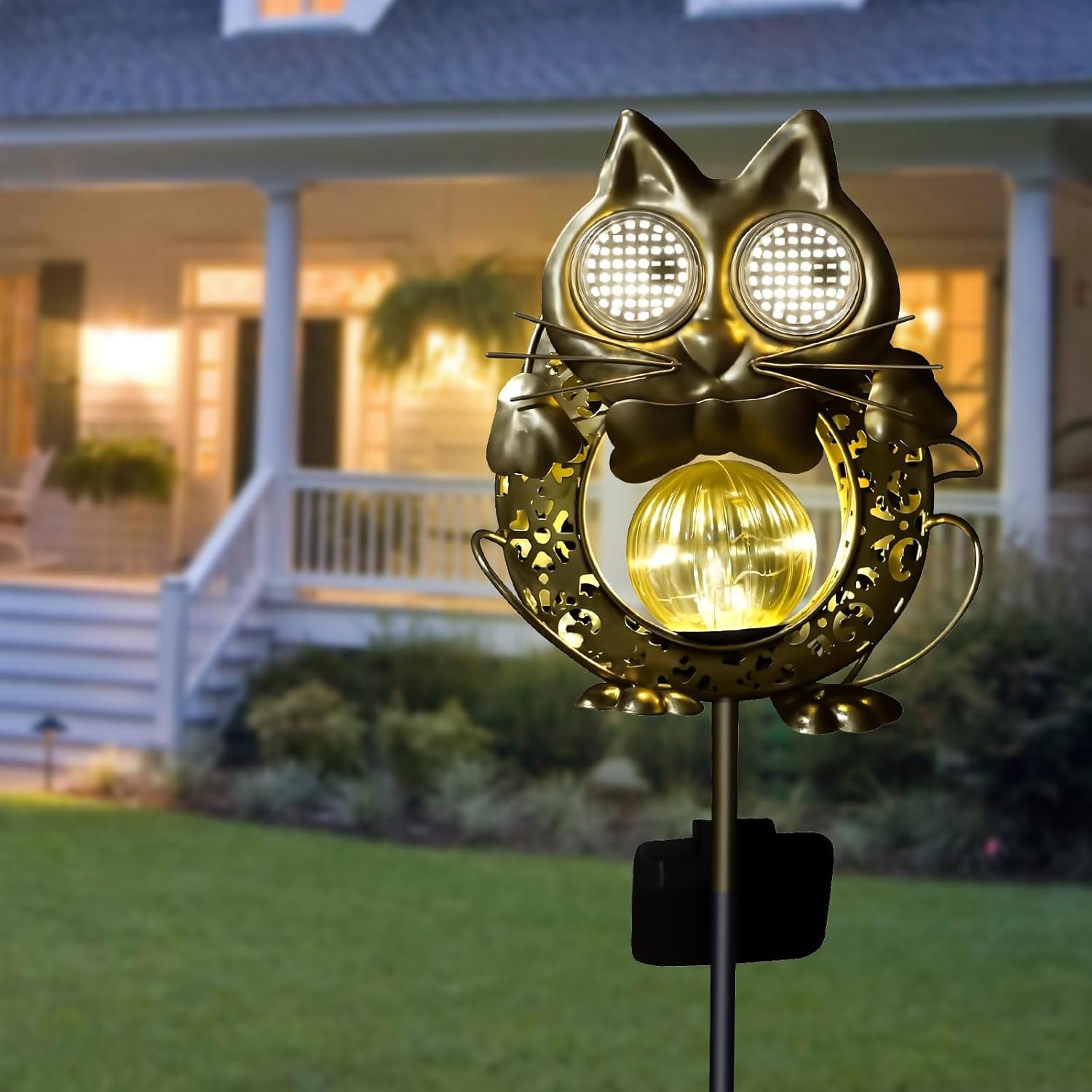 Animated Blinking Eyes Solar Garden Lights Outdoor Metal Animal Owl Cat Frog Stake Waterproof Landscape Path Lighting Yard Decor
Animated Blinking Eyes Solar Garden Lights Outdoor Metal Animal Owl Cat Frog Stake Waterproof Landscape Path Lighting Yard Decor