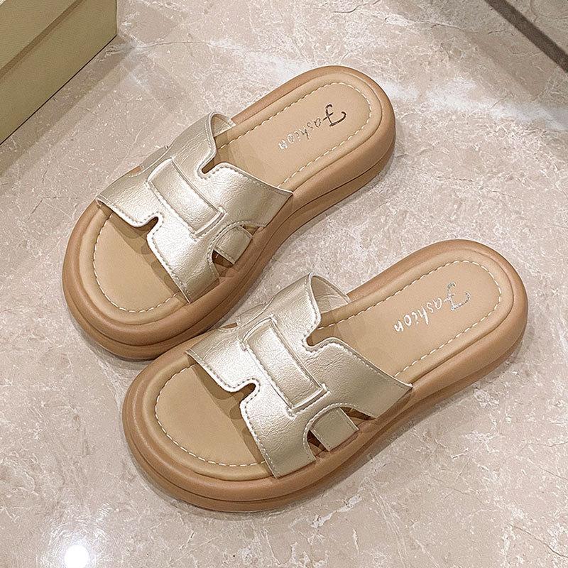 Thick-soled cool slippers women s summer wear 2025 new models with skirts fairy wind stepping on shit feeling beach one-word sandals 40
Thick-soled cool slippers women s summer wear 2025 new models with skirts fairy wind stepping on shit feeling beach one-word sandals 40