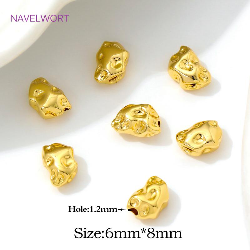 6mm*8mm 18K Gold Plated Brass Irregular Spacer Beads Bracelets Making Accessorie,Separator For Beads,DIY Beading Accessories 2 pieces
6mm*8mm 18K Gold Plated Brass Irregular Spacer Beads Bracelets Making Accessorie,Separator For Beads,DIY Beading Accessories 2 pieces