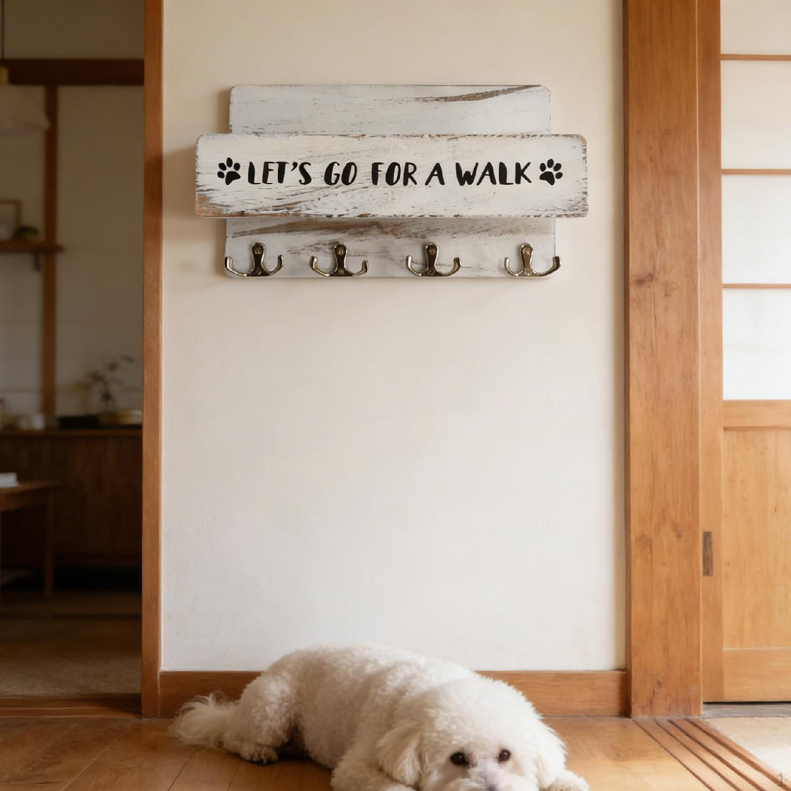 Dog Leash Holder for Hanger Modern Practical Shelf Decor Sturdy Key with 4 Hooks білий
Dog Leash Holder for Hanger Modern Practical Shelf Decor Sturdy Key with 4 Hooks білий
